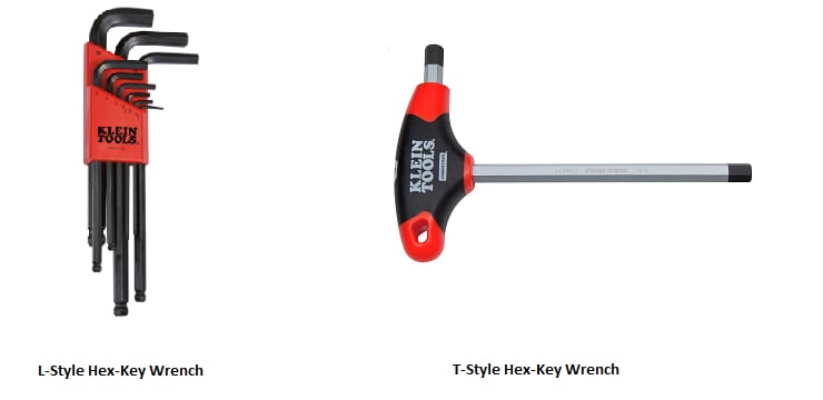 Hex wrench key top